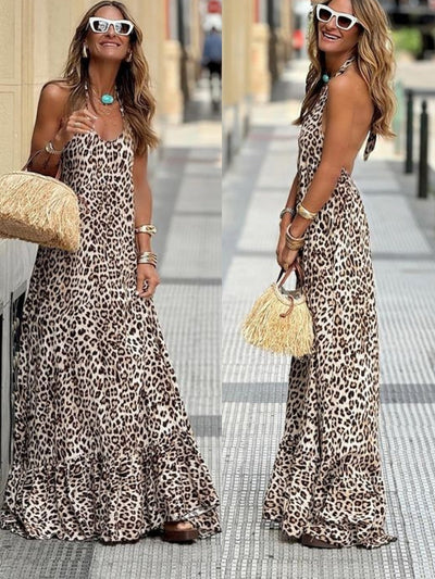 Amalia™ - Maxikleid Mit Leopardenmuster