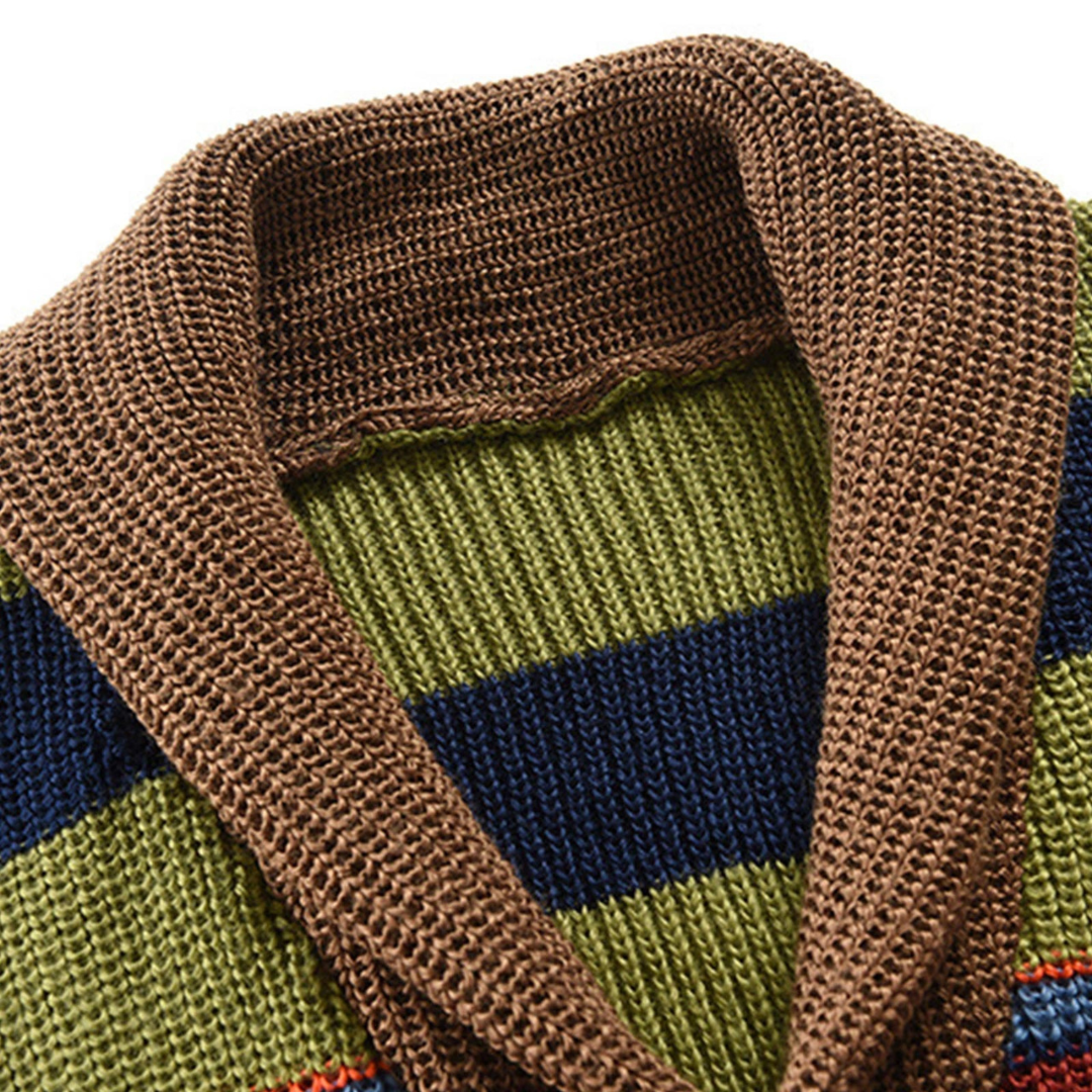 Garrit - Bunte Strickjacke für Herren