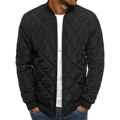 MICHAEL | CASUAL-JACKE AUS PREMIUM-QUALITÄT MIT RAUTEN-DESIGN
