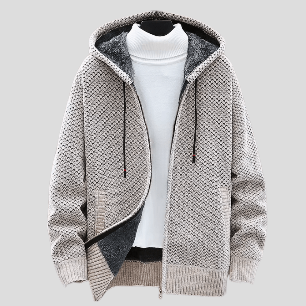 Bjorn - Bequemer Kapuzenpullover aus Strick