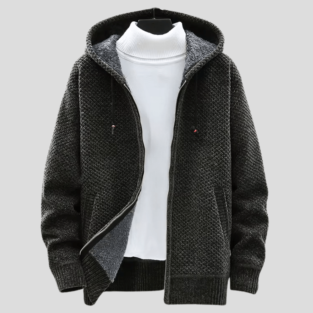 Bjorn - Bequemer Kapuzenpullover aus Strick