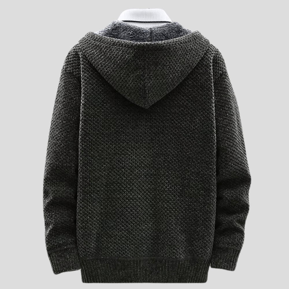 Bjorn - Bequemer Kapuzenpullover aus Strick