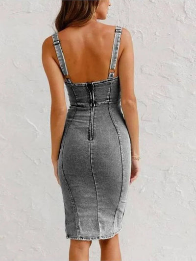 Mirabella™ - Denim-Kleid mit verstellbaren Trägern