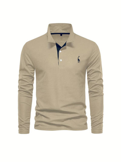 Bernd - Klassisches Langarm Poloshirt für Herren