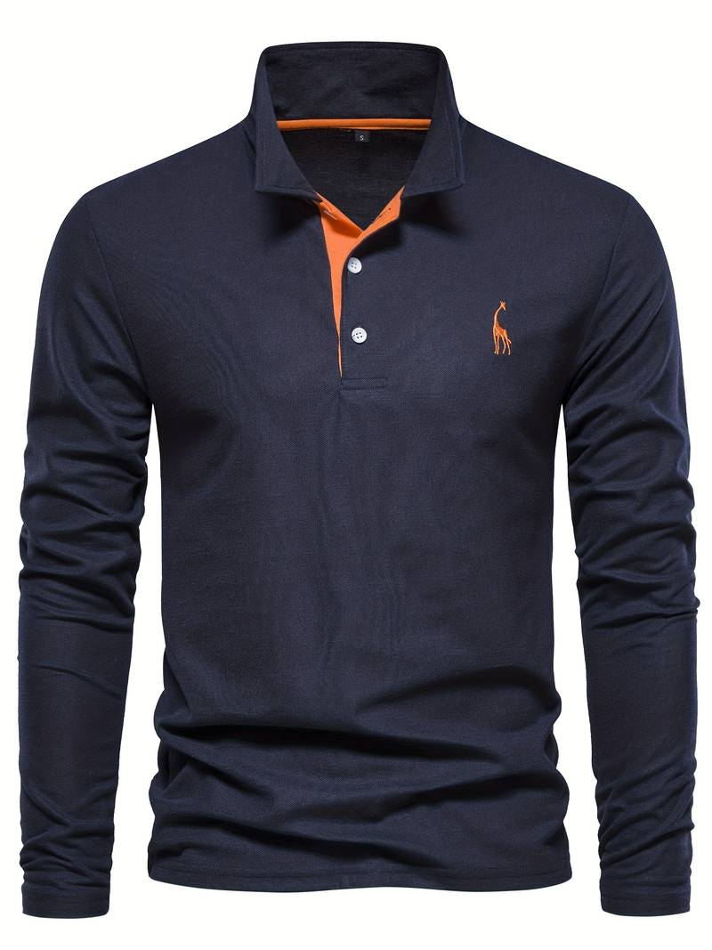 Bernd - Klassisches Langarm Poloshirt für Herren