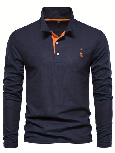 Bernd - Klassisches Langarm Poloshirt für Herren